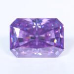 Moissanite Light Purple Rediant cut