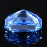 Moissanite Klein Blue Rediant cut - Image 4