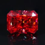 Moissanite Garnet Radiant - Image 3