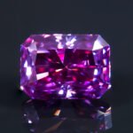 Moissanite lmperial Purple Radiant - Image 3