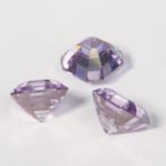 Moissanite Light Purple Asscher - Image 3