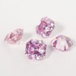 Moissanite Sakura Pink Asscher - Image 4