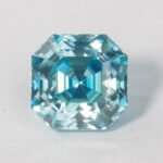 Moissanite Sea Blue Asscher