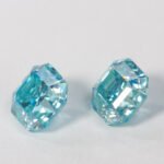Moissanite Sea Blue Asscher - Image 2