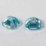 Moissanite Sea Blue Asscher - Image 3