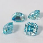 Moissanite Sea Blue Asscher - Image 4