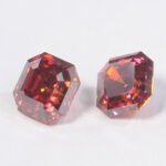 Moissanite Pigeon blood Asscher - Image 2