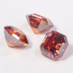 Moissanite Pigeon blood Asscher - Image 3
