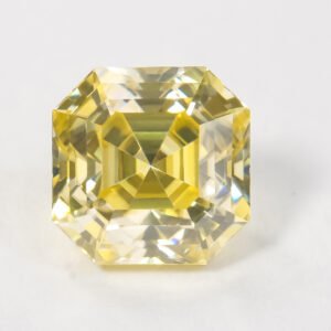 Moissanite Lemon Yellow Asscher