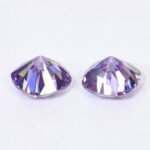 Moissanite Light Purple Cushion - Image 2