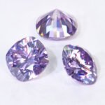 Moissanite Light Purple Cushion - Image 3