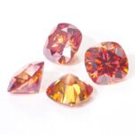 Moissanite Garnet Cushion - Image 4