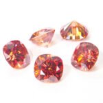 Moissanite Garnet Cushion - Image 5