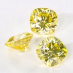 Moissanite Lemon Yellow Cushion - Image 3