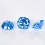 Moissanite Klein Blue Cushion - Image 4