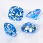 Moissanite Klein Blue Cushion - Image 5