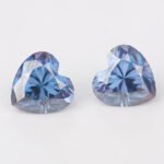 Moissanite Royal Biue Heart cut - Image 2