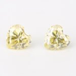 Moissanite Lemon Yellow Heart cut - Image 2