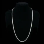 Plain 925 Silver Rope Chain Necklace 925 Silver - 18 to 24 Inch - Image 3