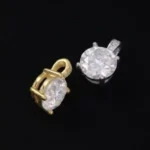 Luxury Classic Four Prong Moissanite Solitaire Pendant Necklace 925 Silver - Image 6