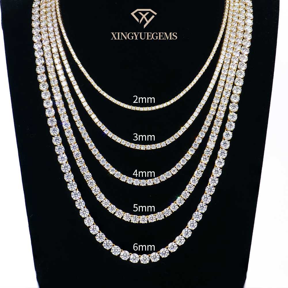 1 2mm-6mm Moissanite Diamond Tennis Bracelet Necklace - Image 1