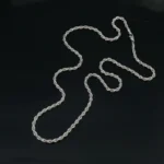 Premium Plain Silver Rope Chain Necklace 925 Silver - Classic 24 Inch - Image 5
