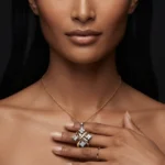 Luxury Crossed X Moissanite Pendant Necklace 925 Silver - Image 6