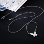 Luxury Versatile Butterfly Moissanite Pendant Necklace 925 Silver - Image 3