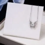 Luxury Butterfly Moissanite Pendant Necklace 925 Silver - Classic - Image 6