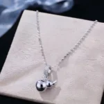 Luxury Gourd Moissanite Pendant Necklace 925 Silver - Classic