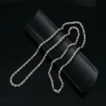 Premium Plain Silver Rope Chain Necklace 925 Silver - Classic 24 Inch - Image 4