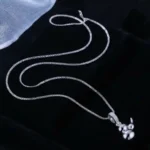 Luxury Gourd Moissanite Pendant Necklace 925 Silver - Classic - Image 3