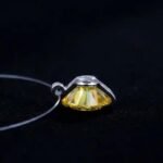 Lemon Yellow Moissanite Pendant - Mermaid's Tears 925 Silver - Image 5