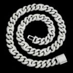 15mm Iced Out Mariner Link Bracelet And Necklace - Image 3