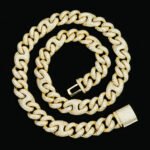 15mm Iced Out Mariner Link Bracelet And Necklace - Image 4