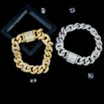 15mm Iced Out Mariner Link Bracelet And Necklace - Image 2