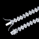 Ice Out Marquise Cut Cluster Chain Necklace - Image 4