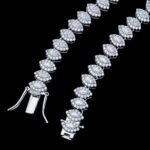 Ice Out Marquise Cut Cluster Chain Necklace - Image 6