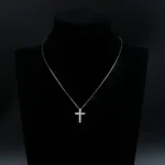 Luxury Sweet Cool Moissanite Cross Pendant Necklace 925 Silver - Image 6