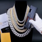 8mm, 10mm, 12mm Arc Style Moissanite Cuban Chain Bracelet Necklace - Image 6