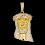 Jesus Piece Moissanite Pendant - 925 Sterling Silver Hip Hop Jewelry - Image 2