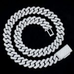 16mm 3-Row Cuban Chain Angle Shape Moissanite Iced out bracelet necklace - Image 4