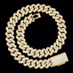 16mm 3-Row Cuban Chain Angle Shape Moissanite Iced out bracelet necklace - Image 5