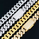 16mm 3-Row Cuban Chain Angle Shape Moissanite Iced out bracelet necklace - Image 3