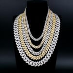 Miami Sharp Angle Moissanite Cuban Chain Bracelet Necklace