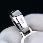Moissanite Letter Initial Pendant A-Z 925 Silver Iced Out Jewelry - Image 6
