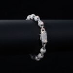 Full Micro Pave Ball Link Bracelet for Men & Women - Image 3