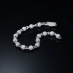 Full Micro Pave Ball Link Bracelet for Men & Women - Image 2