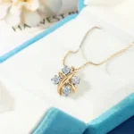 Luxury Crossed X Moissanite Pendant Necklace 925 Silver - Image 5
