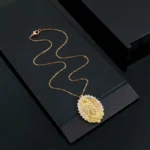Luxury Virgin Mary Guadalupe Moissanite Pendant Necklace 925 Silver - Image 3